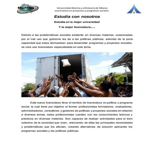 Actividad uno. Promoción