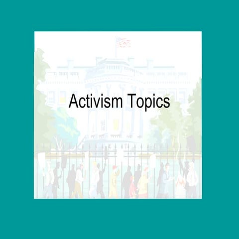 Activism Topics