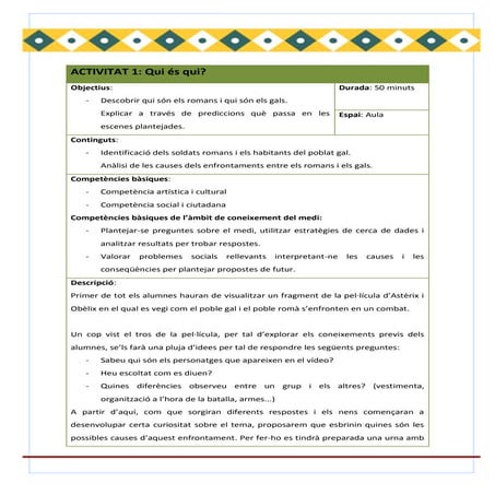 Activitat 1: Qui és qui?