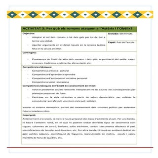 ACTIVITAT 3: Per què els romans ata...