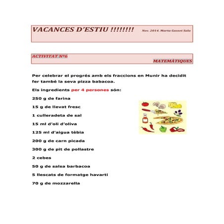 Activitat 6 matemàtiques | PDF