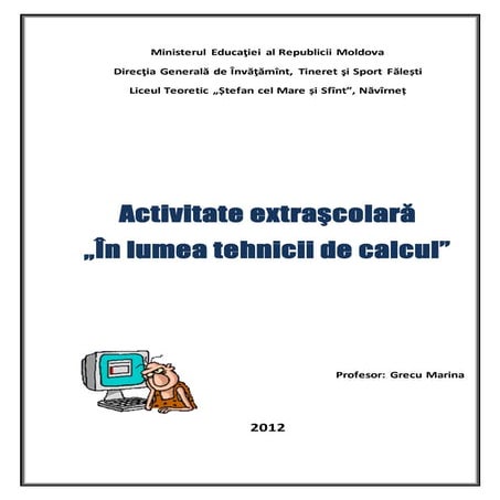 Activitatea extracurs