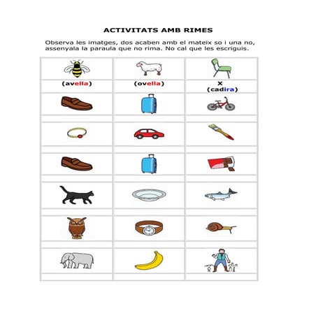 Activitats conciencia fonològica (català)