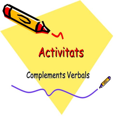 Activitats complements verbals