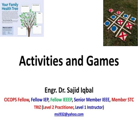 Classroom activities and games