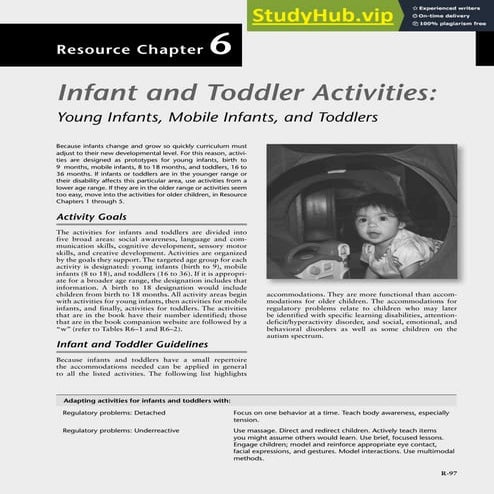 Activities For Infants And Toddlers