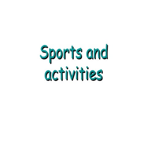 Activities iv