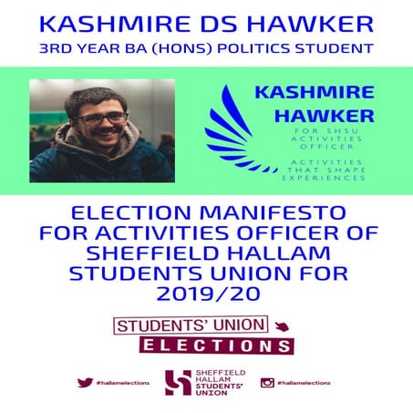 SHSU Elections 2019 - ACTIVITIES OFFICER PLANNED MANIFESTO