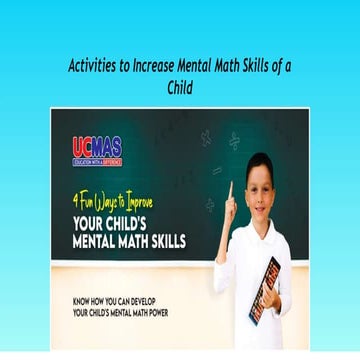 Activities to Increase Mental Math Skills of a Child