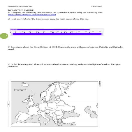 Activities unit early_middle_ages