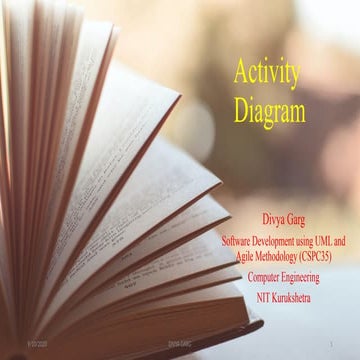 Activity Diagram in UML: Sturcture, flow | PPTX