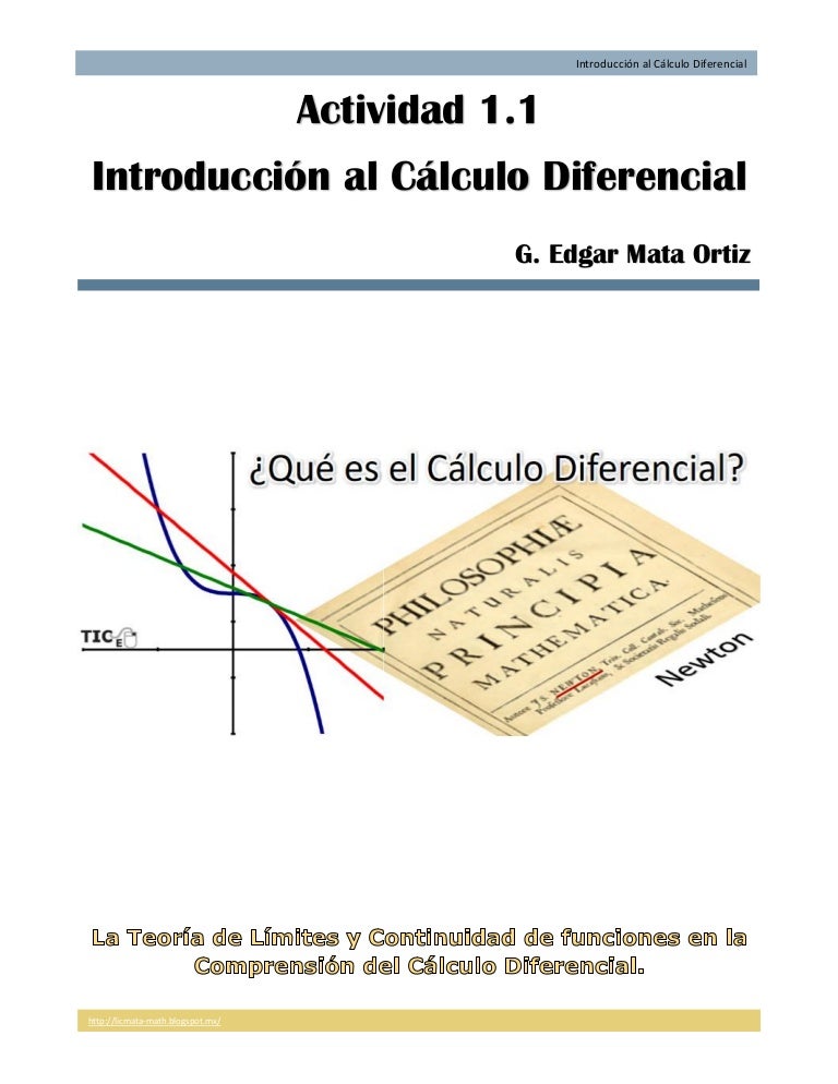 Activity 1 1 introduction to differential calculus