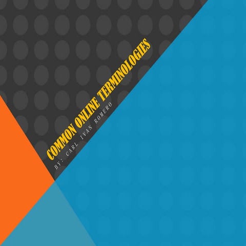 Activity 11 common online terminologies