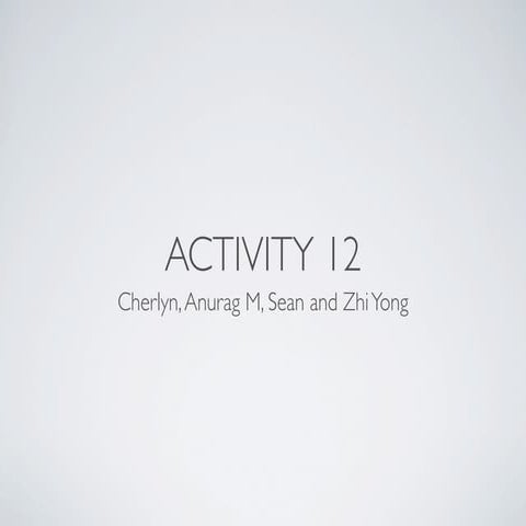 Activity 12 | PDF