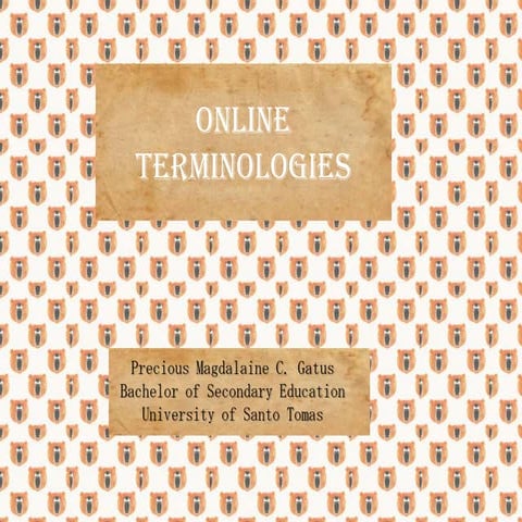 common online terminologies