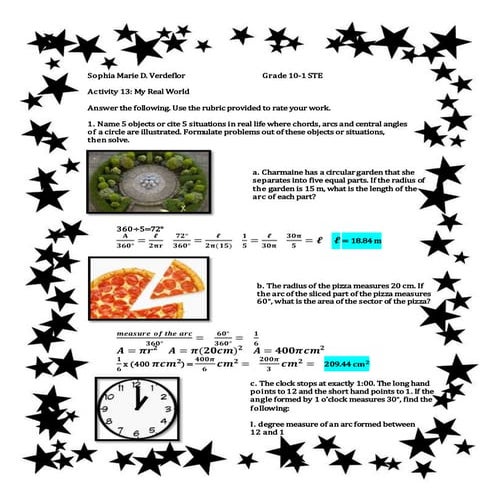 Activity 13: My Real World