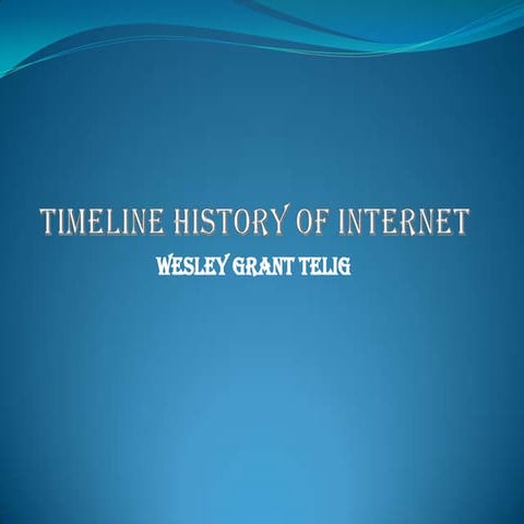 Activity 14 timeline history of internet
