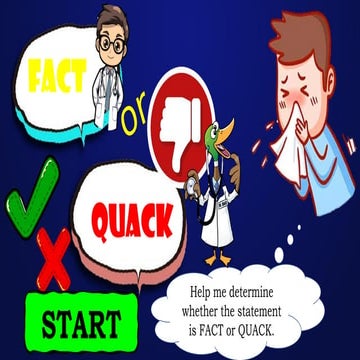ACTIVITY 1 FACT OR QUACK.pptxactivity 1 fact or quack | PPTX
