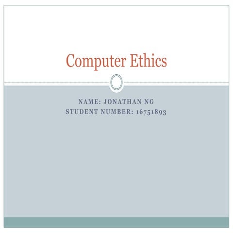 Computer Ethics