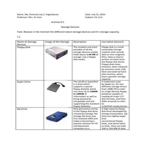Computer storage devices | DOCX