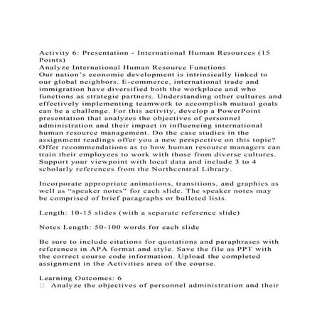 Activity 6 Presentation - International Human Resources (15 Poi.docx