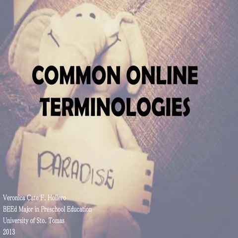 Common Online Terminologies