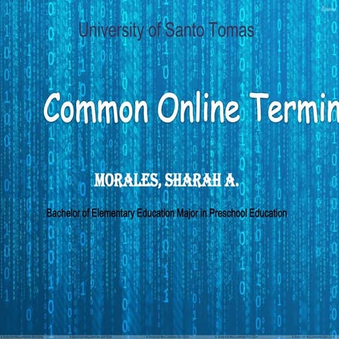common online terminologies