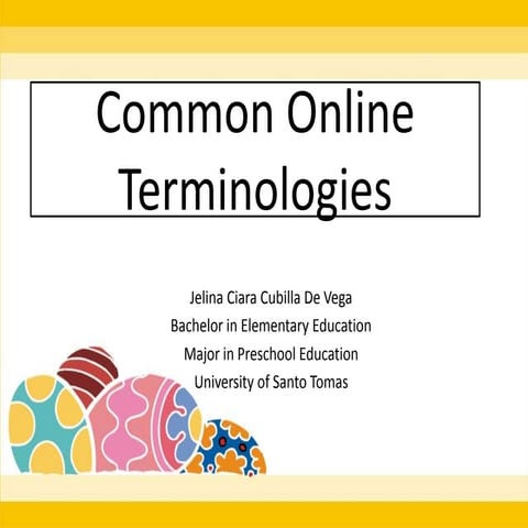 common online terminologies