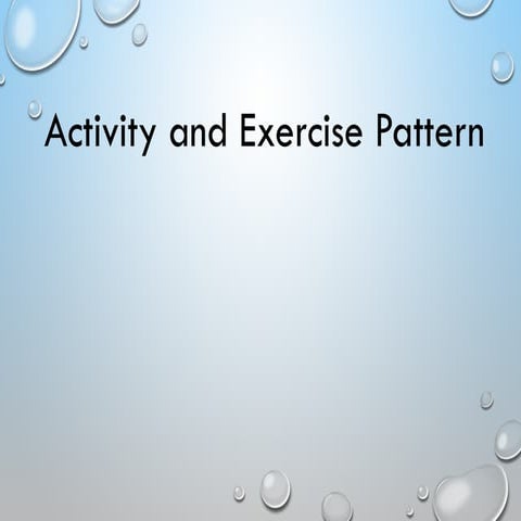 Comprehensive Overview of Activity, Exercise, and Mobility in Health ...