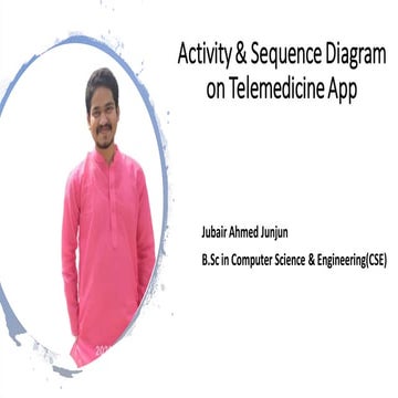 Activity and sequence diagram of telemedicine app