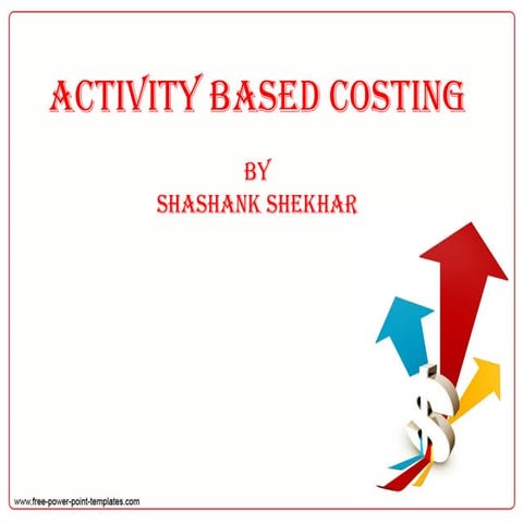 Activity based costing