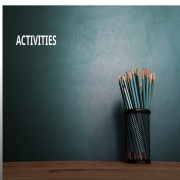 This power point presentation was focus on learning activity in Food processing NC II