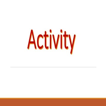 Activity math9