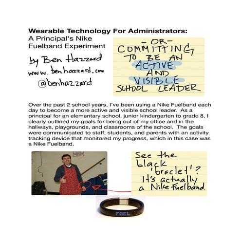 Wearable Technology for Administrators: A Principal’s Nike Fuelband Experiment