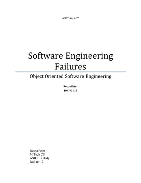  software failures
