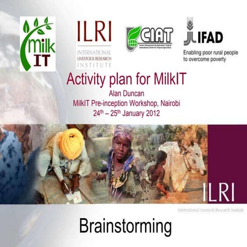 Activity Plan For MilkIT : Brainstorming 