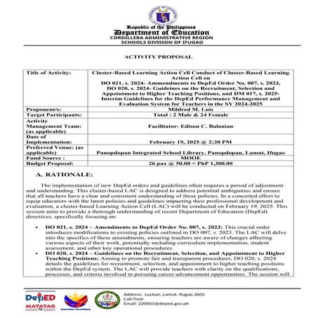 Activity Proposal to be conducted in school.docx