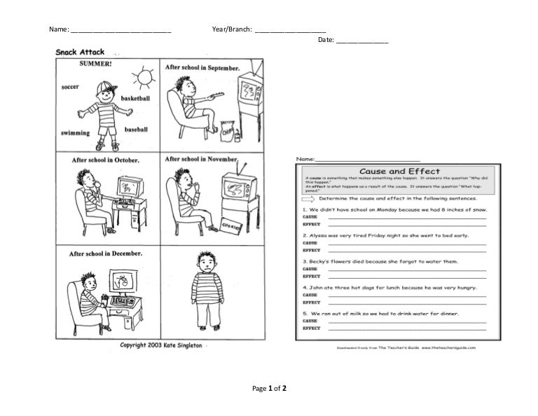 Activity worksheet