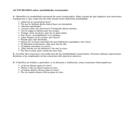 Activ modalidades oracionales