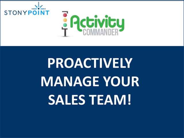 Activty Commander Application for Salesforce in the AppExchange