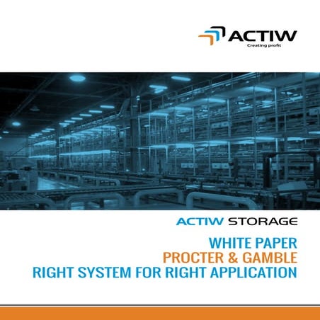 Actiw Intralogistics White Paper - Procter & Gamble