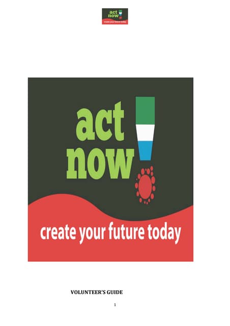 Act now training manual