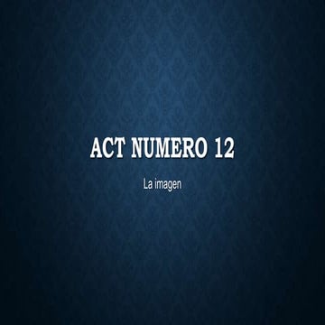 Act numero 12