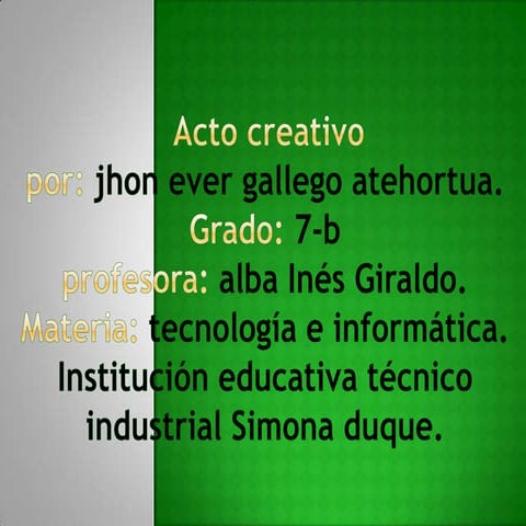 Acto creativo