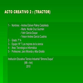 Acto creativo 2