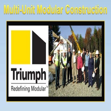 MULTI-UNIT MODULAR CONSTRUCTION - Start to Finish | PPTX