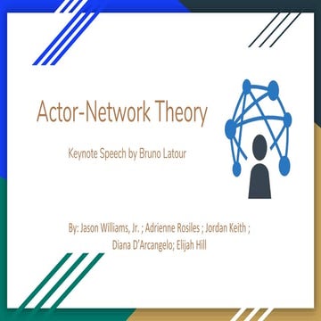 Actor-Network Theory