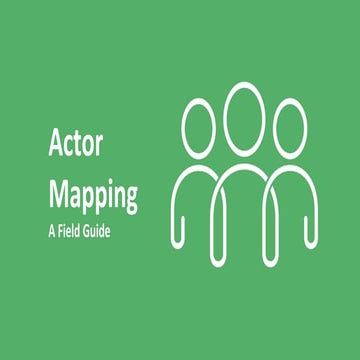 Presentación para el Actor Mapping Slides | PPT