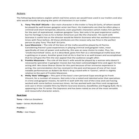 Script For The Dialogue And Titles | PDF