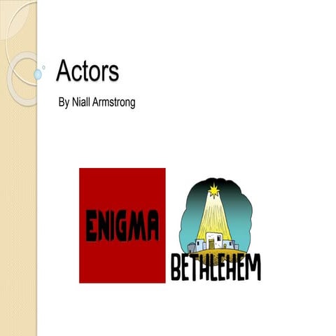 Actors | PPT